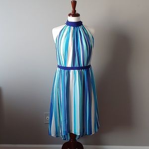 Fantasy A-Line Striped Dress